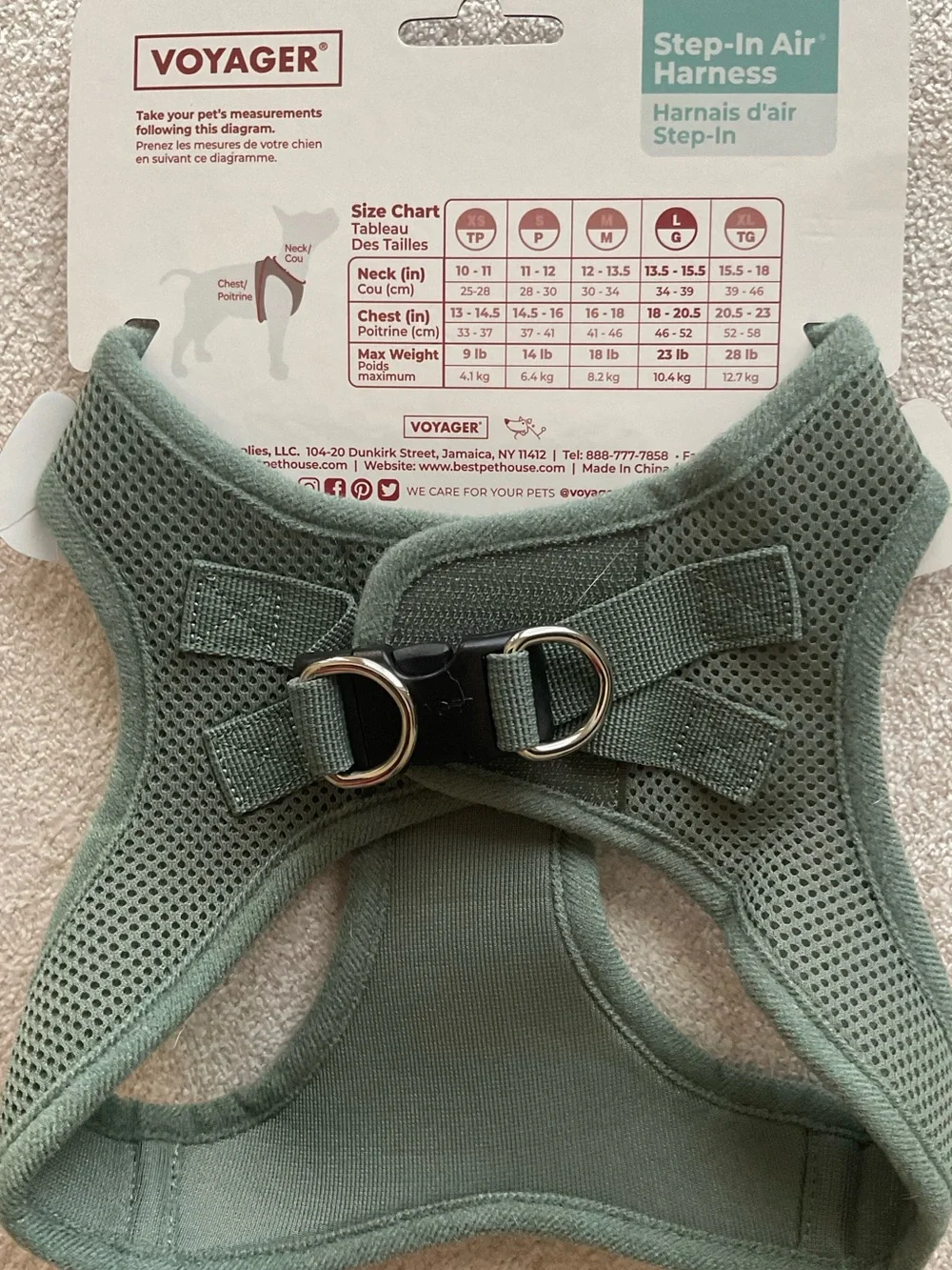 🆕 Voyager Step-in Air Harness - All Weather Mesh, Reflective No Pull